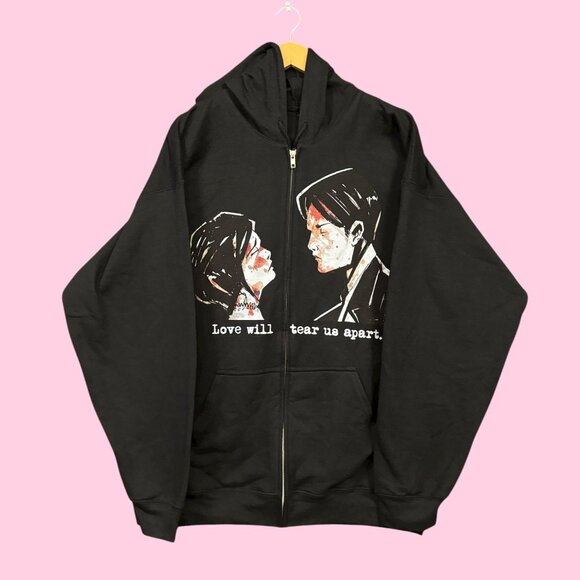 My Chemical Romance Love Will Tear Us Apart Rock Band Zip-Up Hoodie XL - Picture 1 of 4